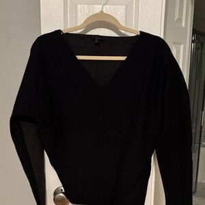 COS Elegant Navy / Gray V-Neck Sweater color block  Worn only once.